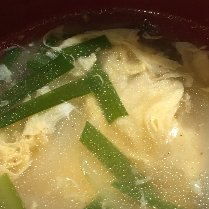 卵の中華スープ☆にら・玉ねぎ